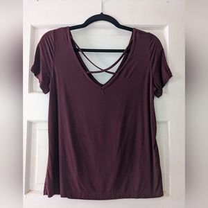 Women's Burgundy Top
